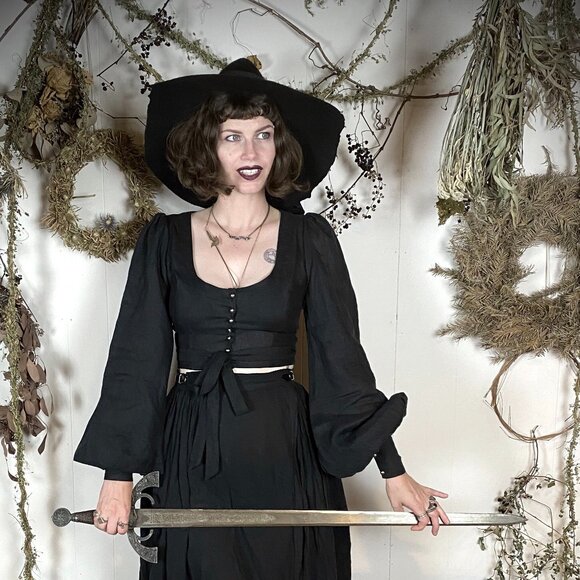 I Do Declare Tops - I Do Declare Salome Top in Blood Red